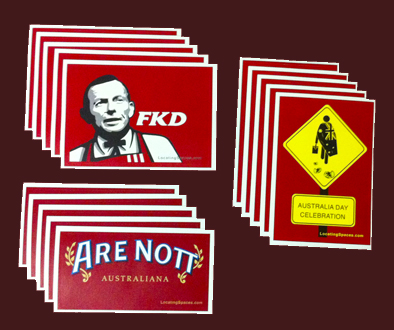sticker pack 1 - Abbott FKD - Are Nott Australiana - Australia Day